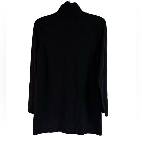 J Jill Black Luxe Supima Turtleneck Size S - Picture 2 of 3